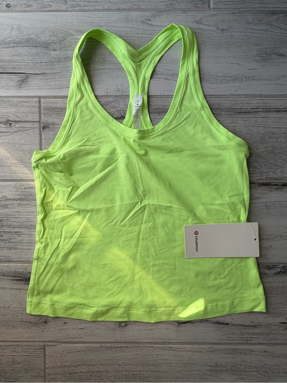 lululemon athletica Neon Lime Cool Racerback Tank